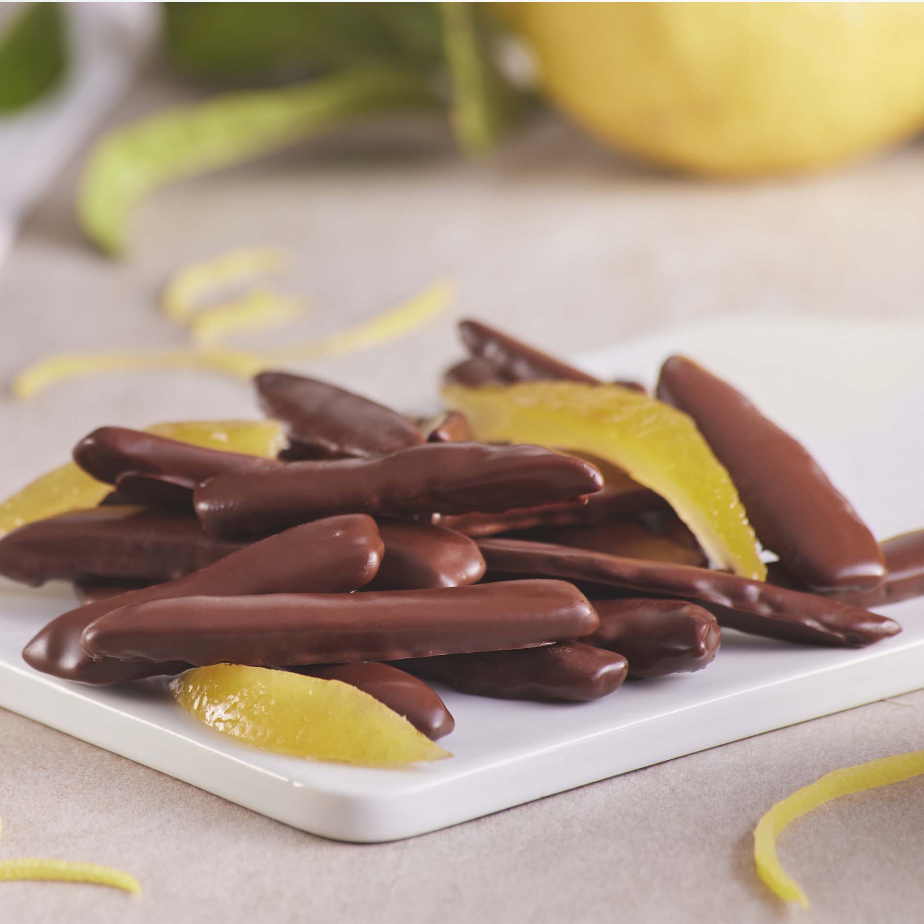 Dark Chocolate-Covered Sicilian Lemon Rinds 60g