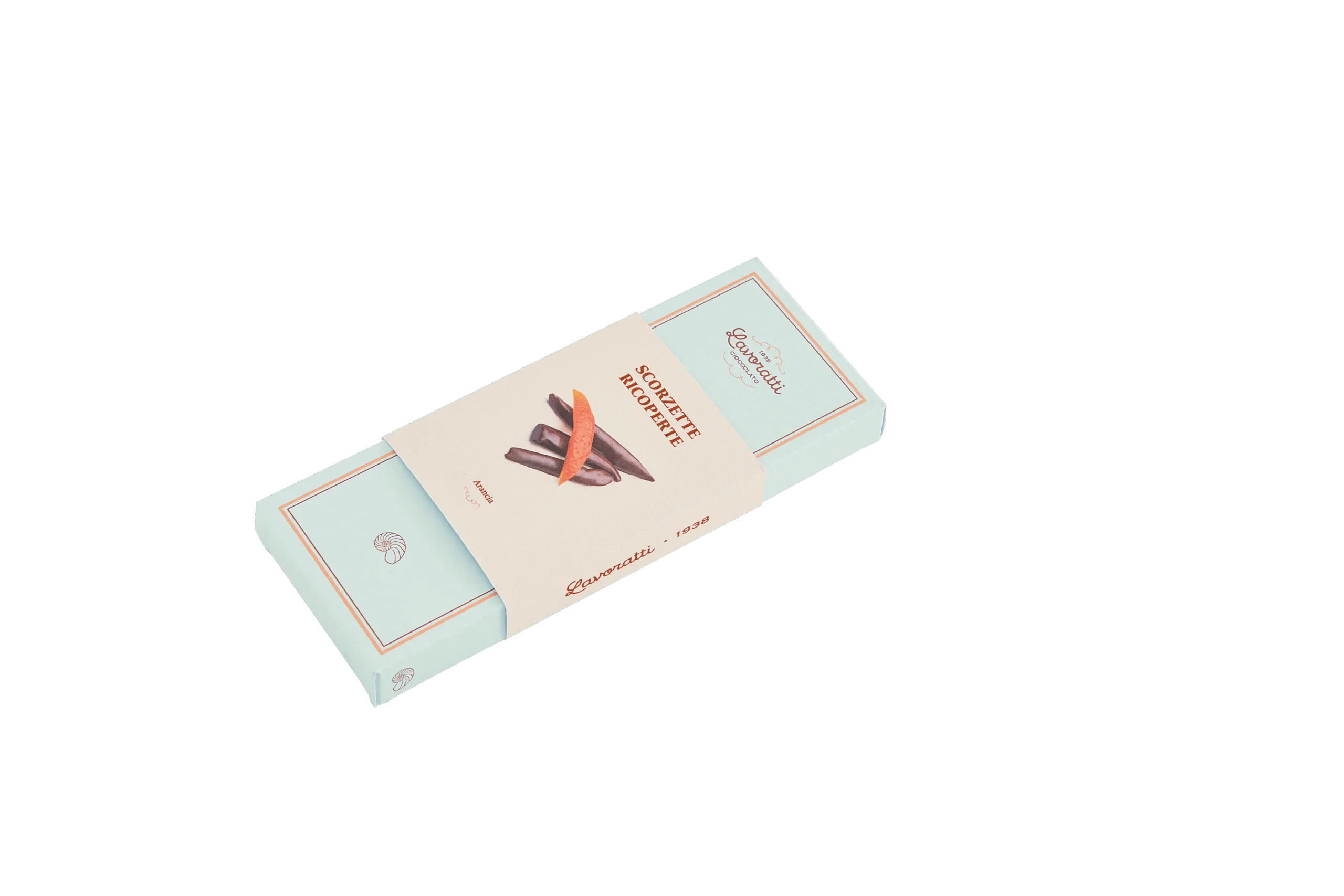 قشور البرتقال الصقلي المجففة والمغطاة بشوكولاتة داكنة - 60 غرام