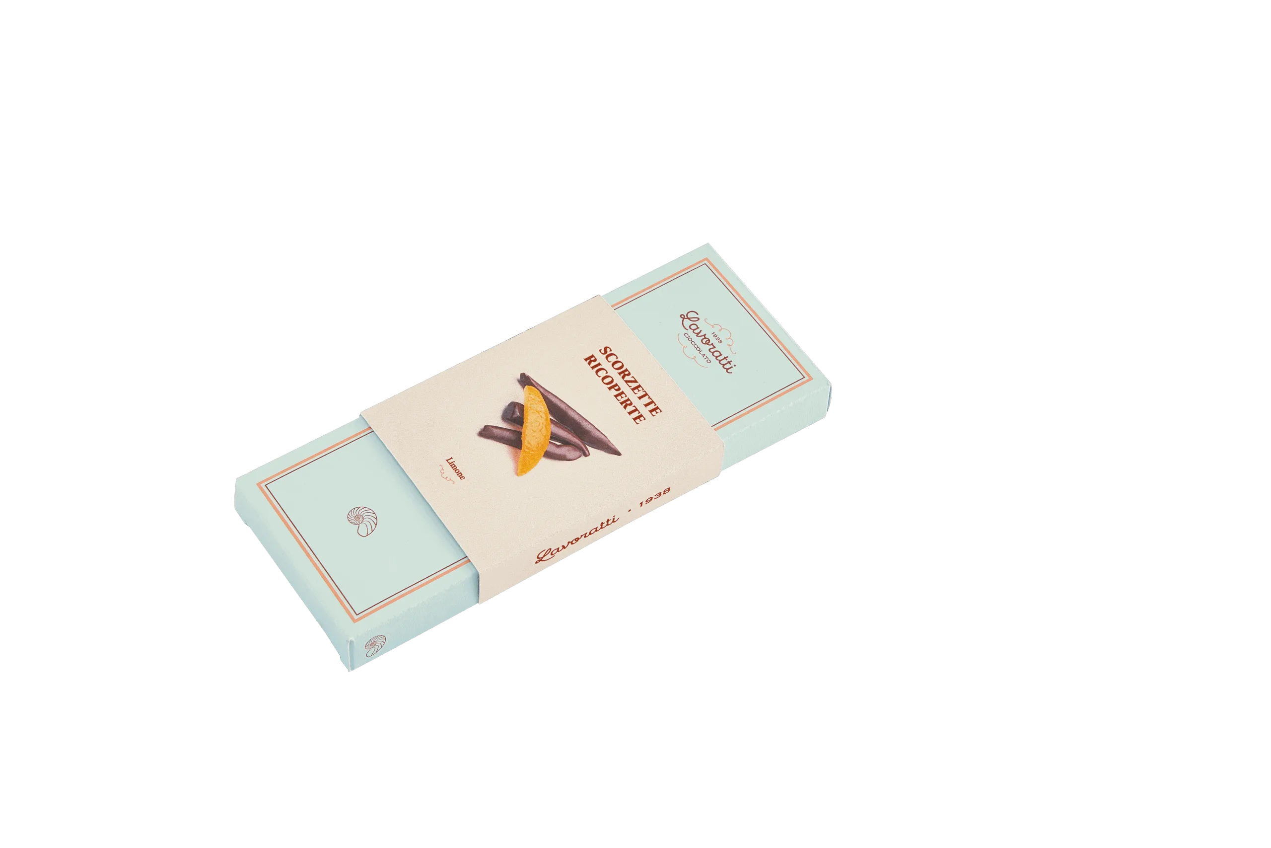 قشور ليمون صقلي المجففة مغطاة بالشوكولاتة الداكنة – 60 جم