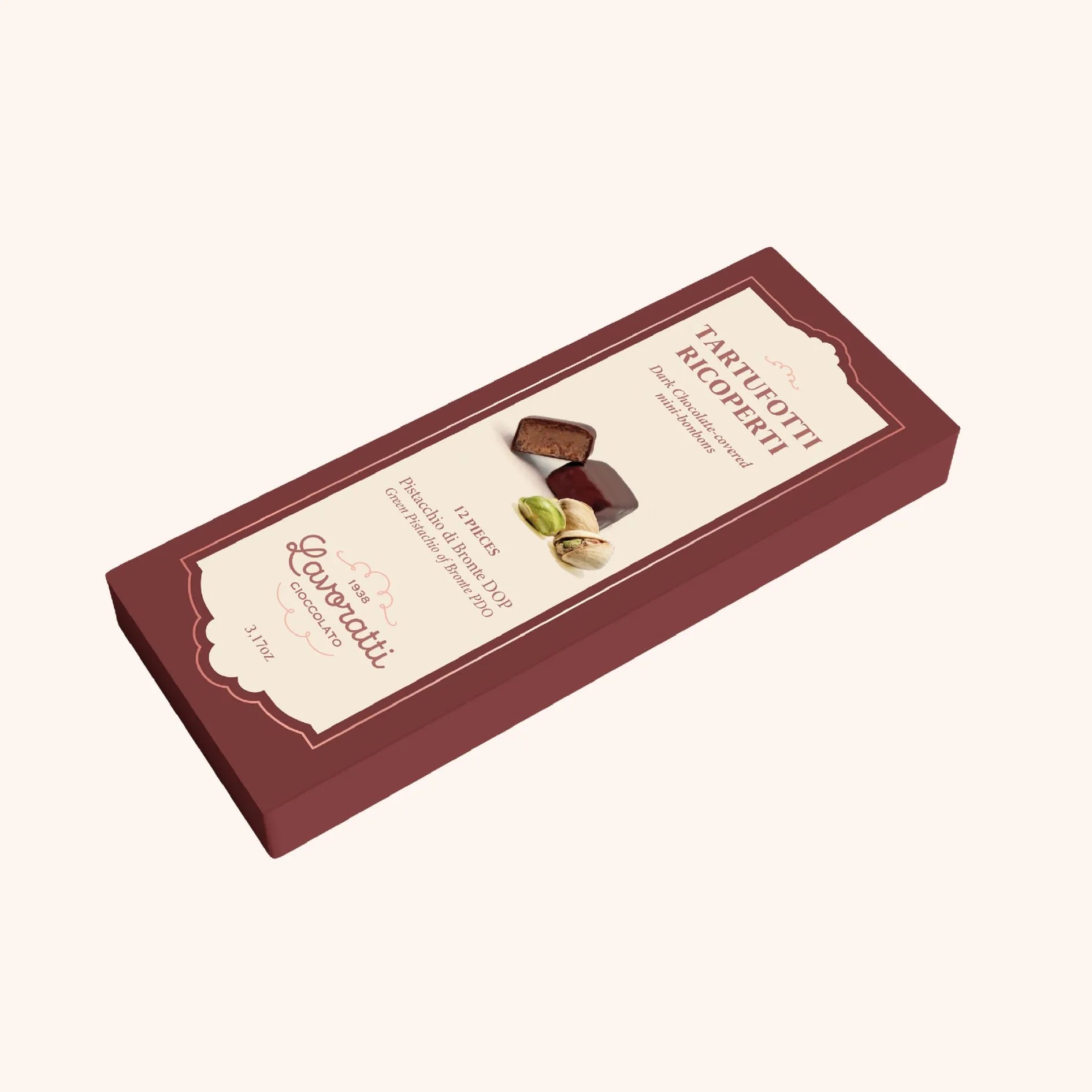 Coated truffles pistachio 90g