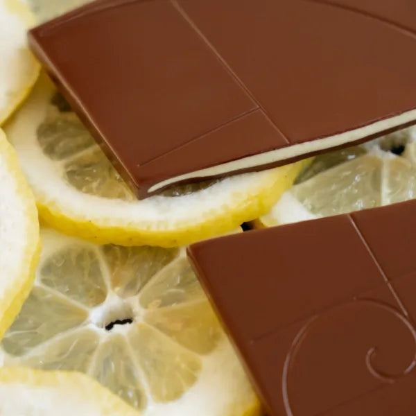 Lemon - dark chocolate bar 80g