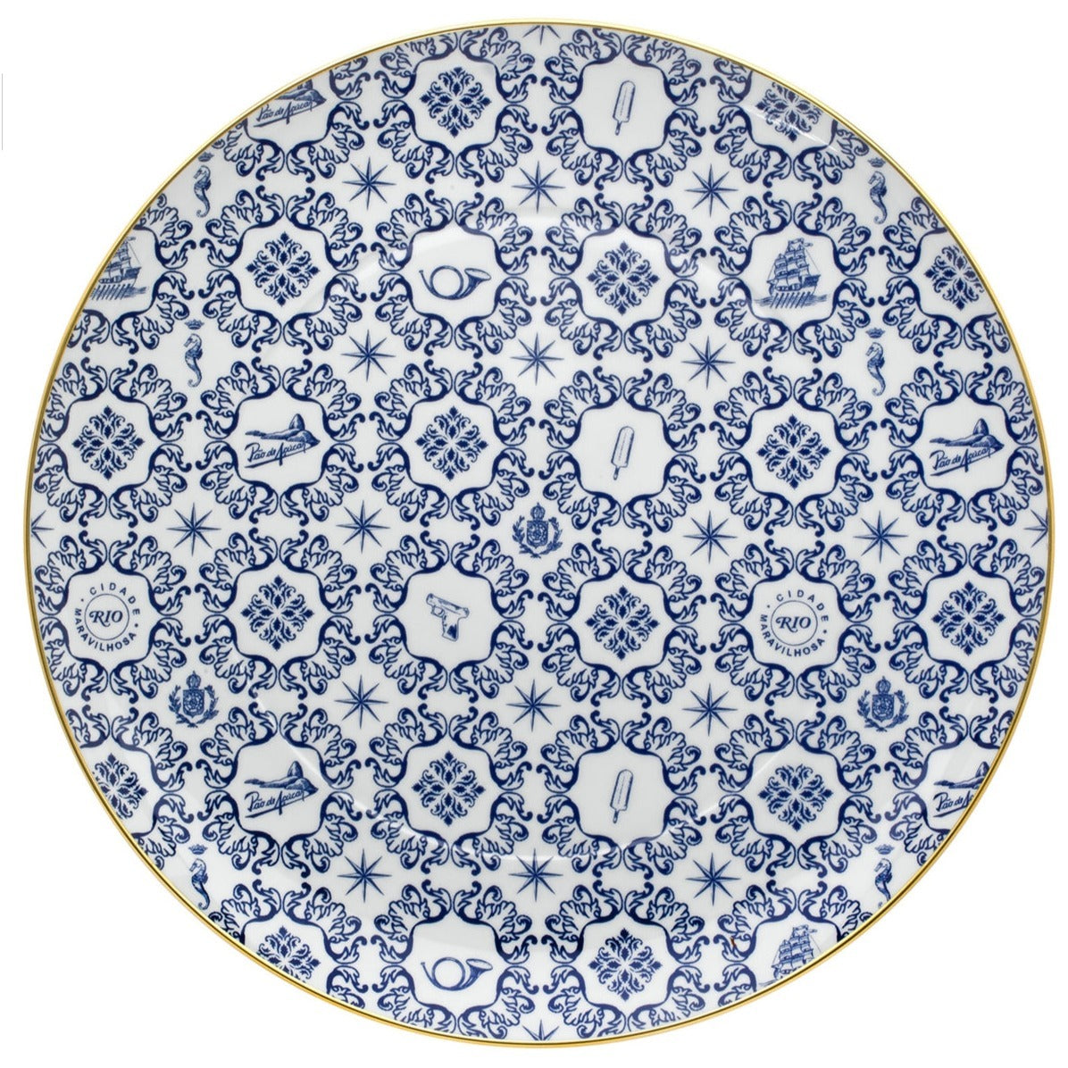 Blue and white Porcelain Dinnerware Set