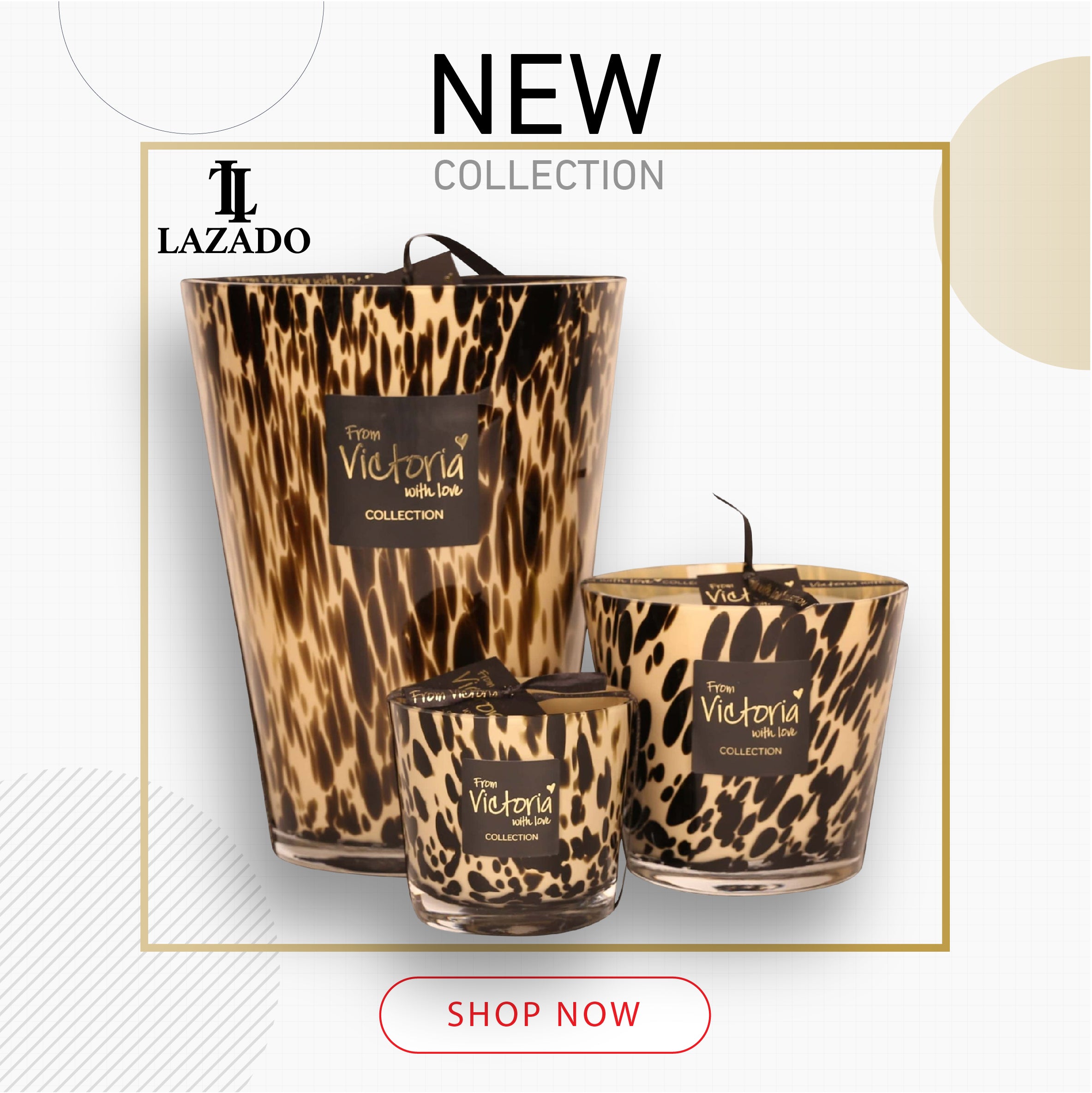 Victoria dots brown - LAZADO