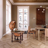 Afrodite Luxury Trolley Globe – Hand-Applied 22K Gold Leaf – 16th Century Map, Large Capacity by Zoffoli - Main View