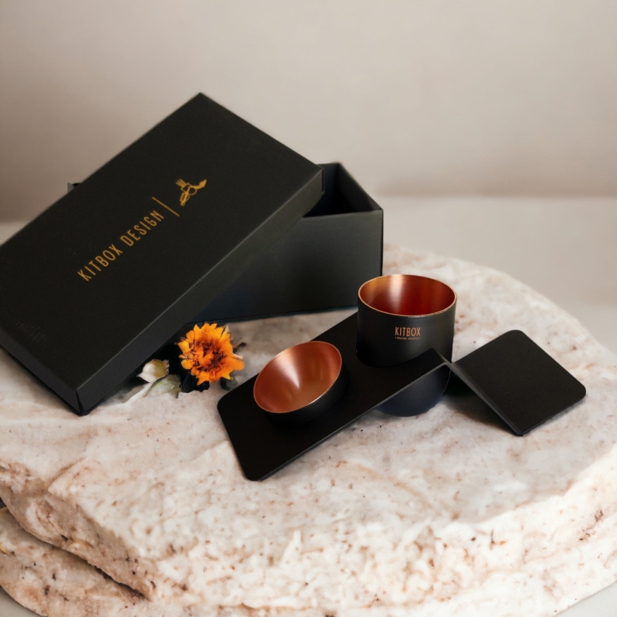 blank desk organizer black & copper blnk06 - LAZADO