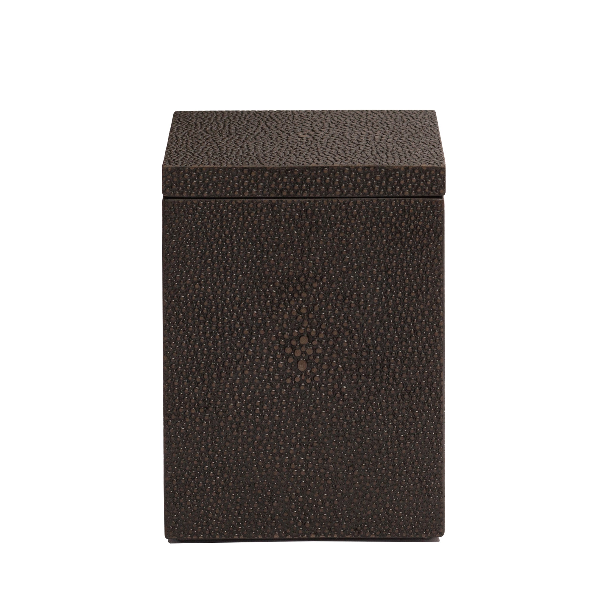 Chelsea Luxury Cotton Wool Box – Chocolate Shagreen