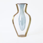 droplet wide vase aqua drp04 by kitbox - Main View