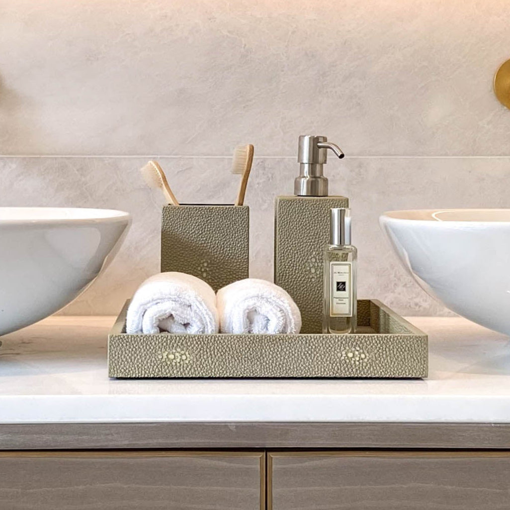 Chelsea Luxury Soap Dispenser – Natural Shagreen