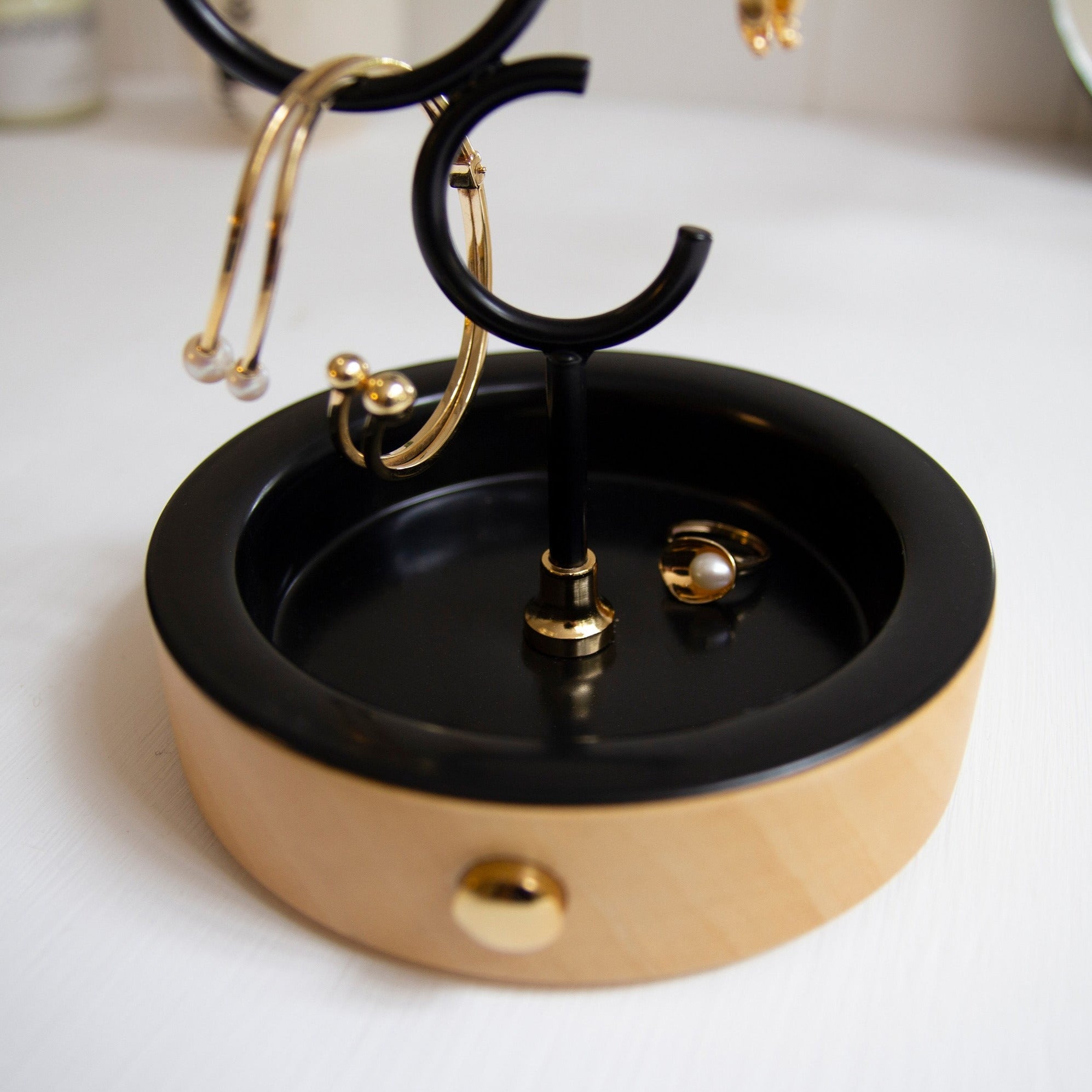 hoop jewelry holder black hoop02 - LAZADO