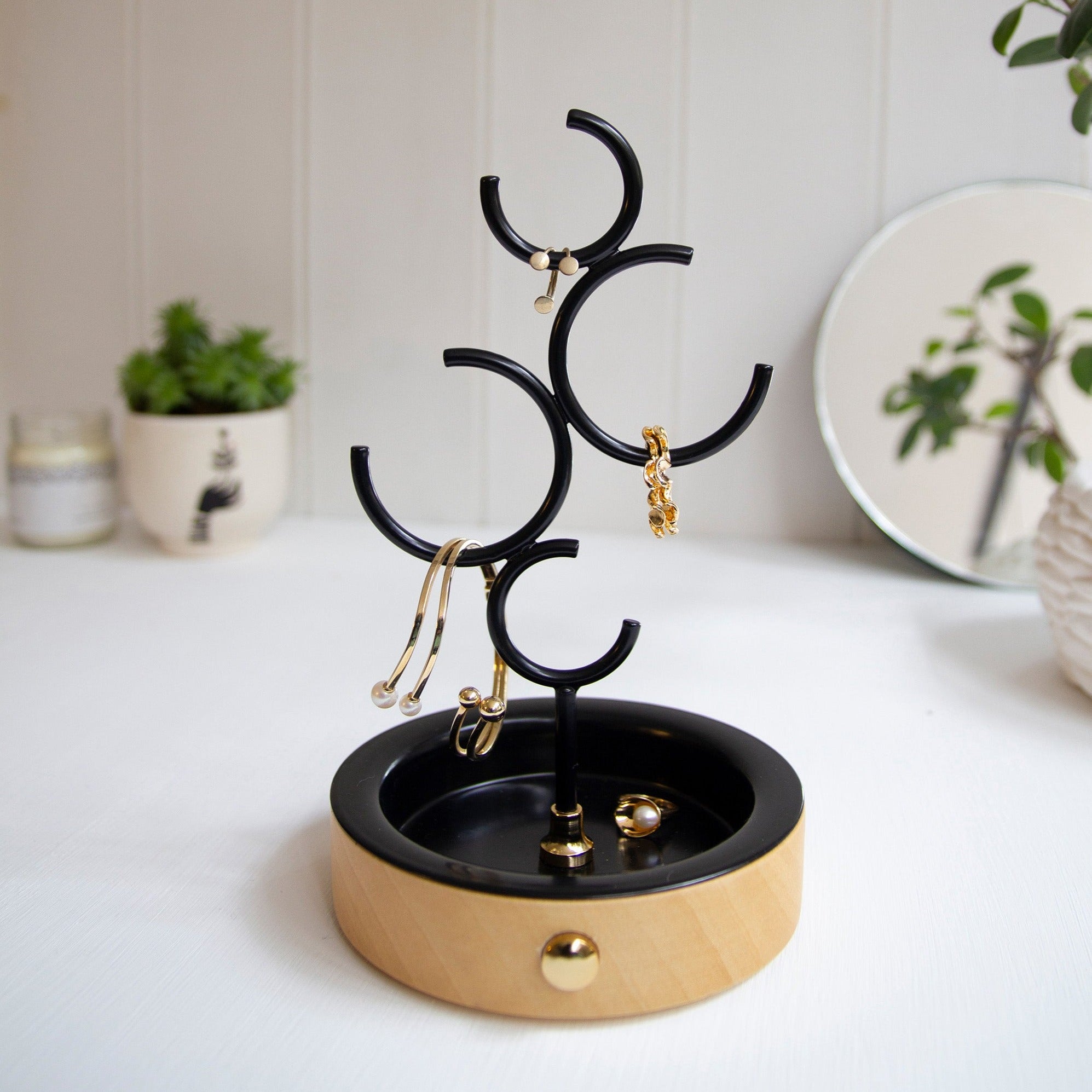 hoop jewelry holder black hoop02 - LAZADO