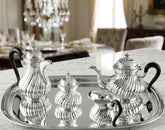 Argenti d'arte - chiselled coffee set for 6 by Schiavon - Main View