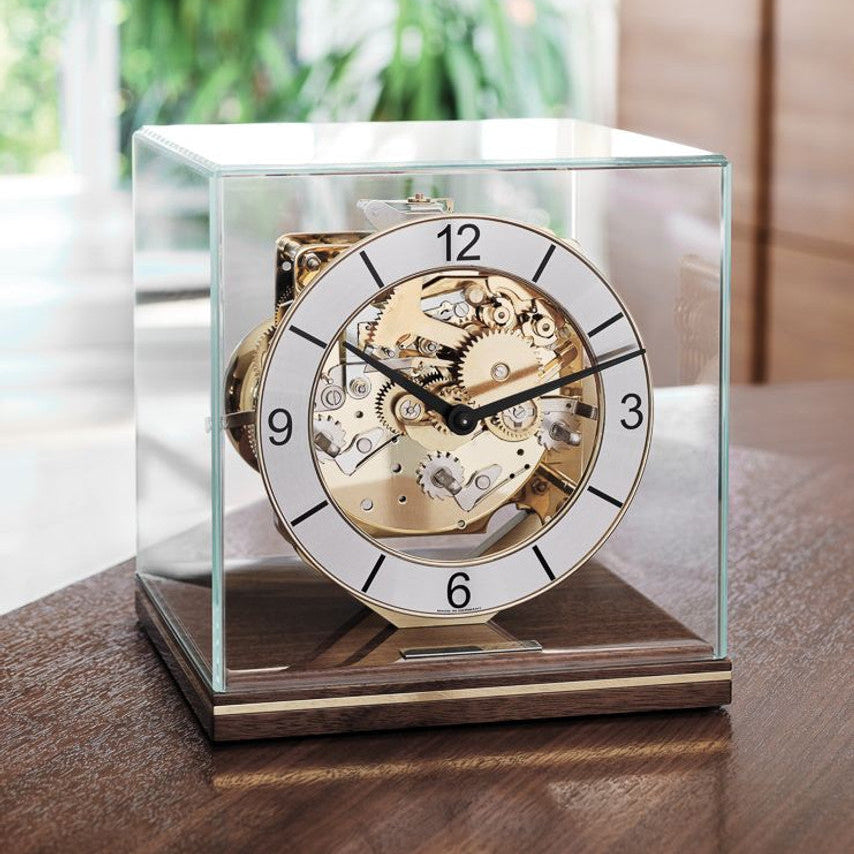 Hermle Table Clock – Walnut Finish