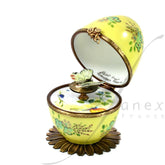 Musical egg yellow flowers by Fanex France - Main View