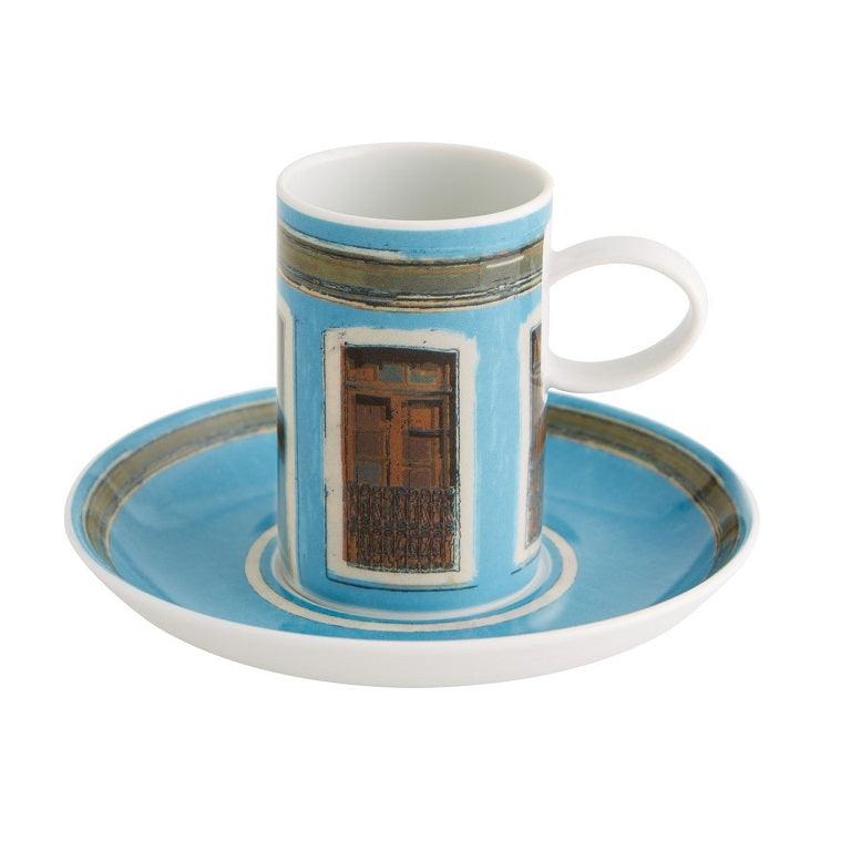 Olhar o Brasil - Set 4 Coffee Cups and Saucers Windows - LAZADO