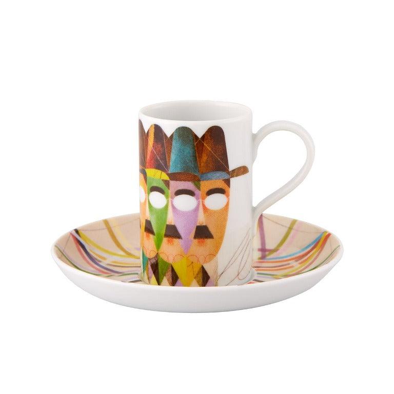 Pessoa Goncalo Viana - Set 4 Coffee Cups and Saucers - LAZADO