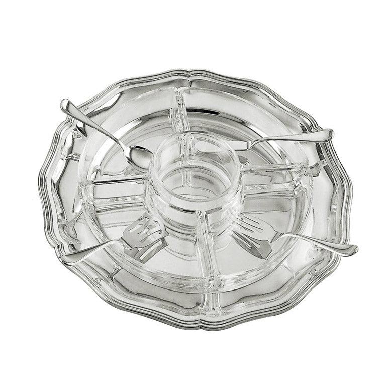 Round hors d'oeuvre tray mod.18th century - LAZADO