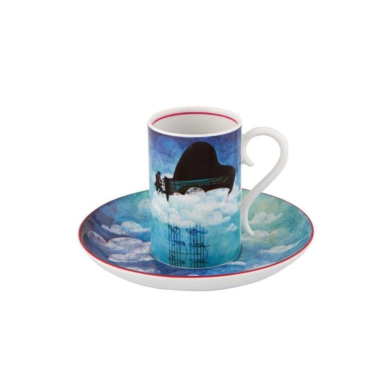 Set 4 Coffee Cups & Saucers - Fur Beethoven - LAZADO