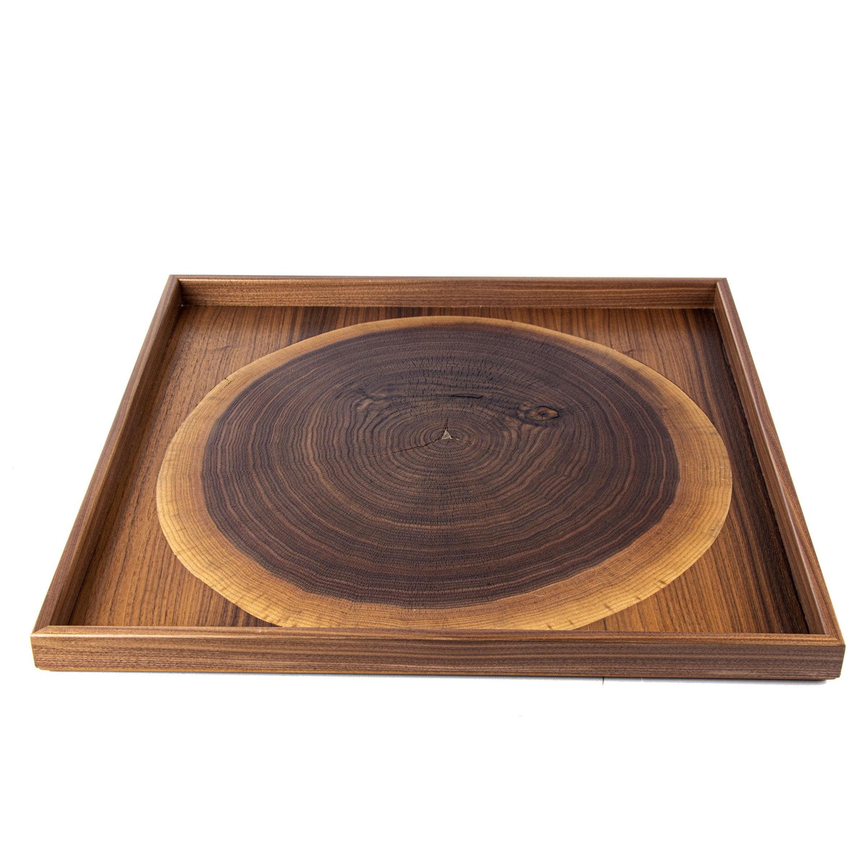 WOODEN TRAY with natural Walnut trunk - LAZADO