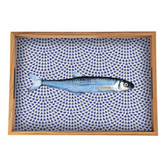 WOODEN TRAY with printed design - FISH - LAZADO