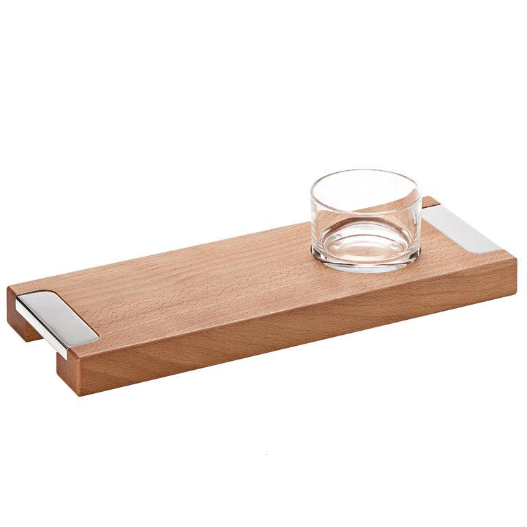 Wooden appetizer board w/bowl - LAZADO