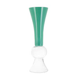 Vase Optika Green – Elegant Glass by Abhika - Detail View