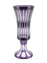 Vase – Luxury Crystal Plume Clear/violet by Abhika - Alternate Angle