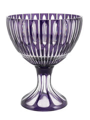 Vase – Luxury Crystal Plume Clear/violet by Abhika - Alternate Angle