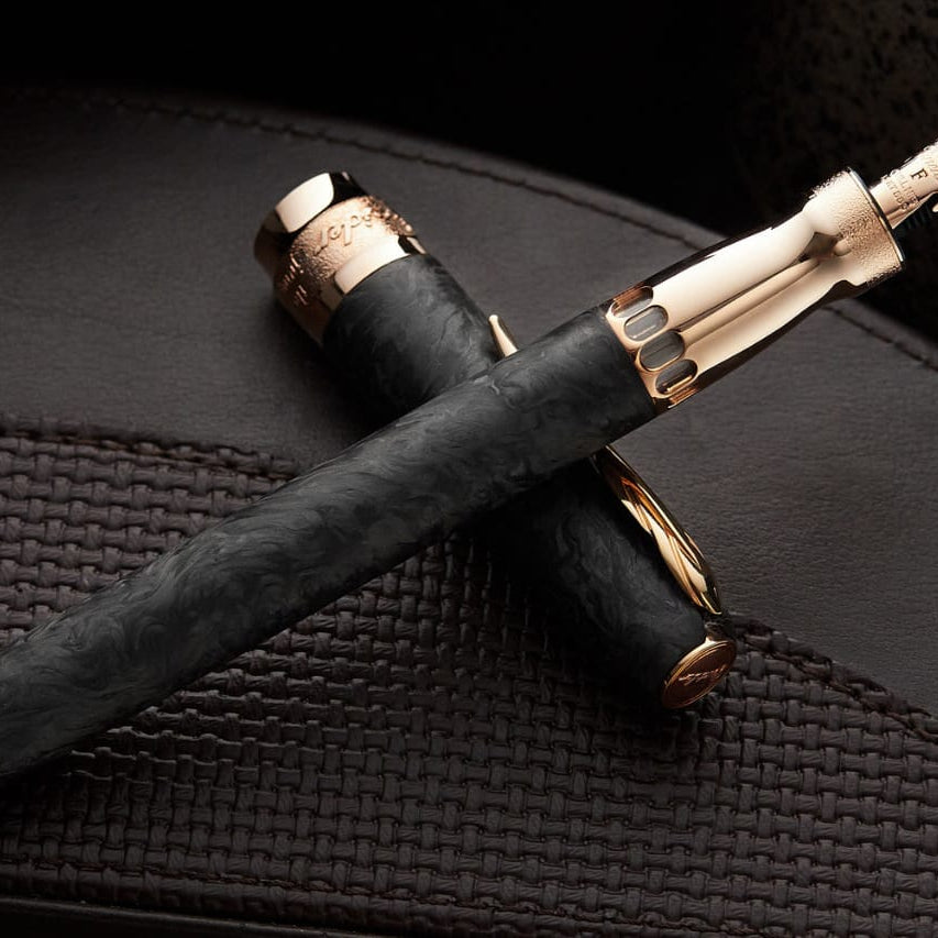 La Grande Bellezza Forged Carbon Fountain Pen