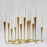 Daisy Luxury Candle Stand – Antique Gold Bronze by Posh - Main View