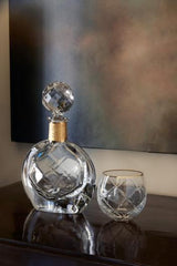 Dux Whisky Decanter – Luxury Crystal Decanter with Gold Detail