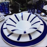 Striche Arancio e Oro - Dinner Set (30 Pieces) by Geminiano Cozzi - Main View