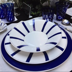 Striche Arancio e Oro - طقم أطباق فاخر (30 قطعة)