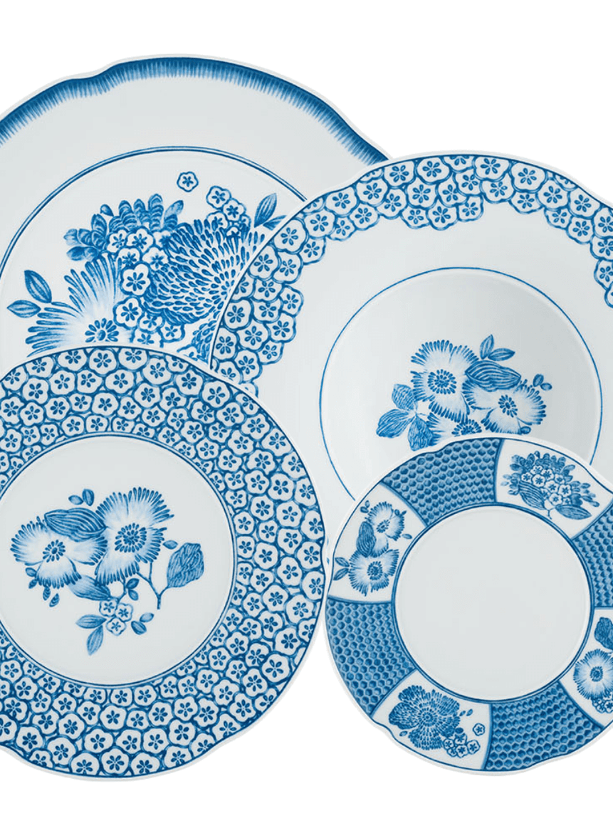 Coralina Blue - طقم عشاء 16 قطعة لأربع أشخاص
