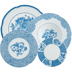 Coralina Blue - طقم عشاء (16 قطعة)