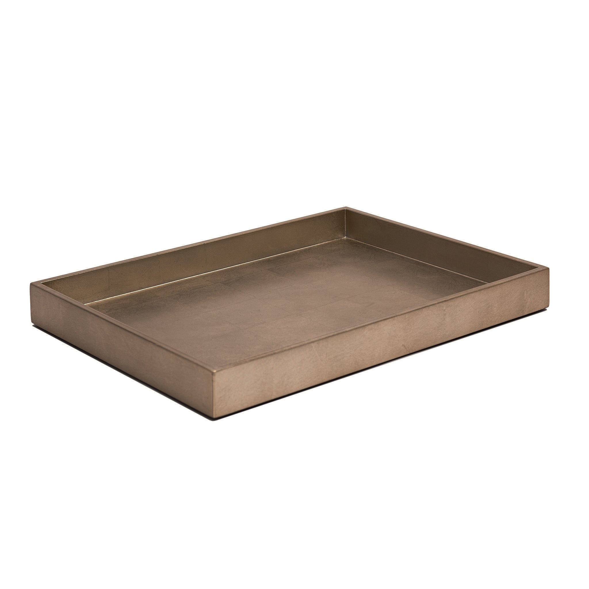 Kensington Luxury Medium Tray – Taupe Silver Leaf