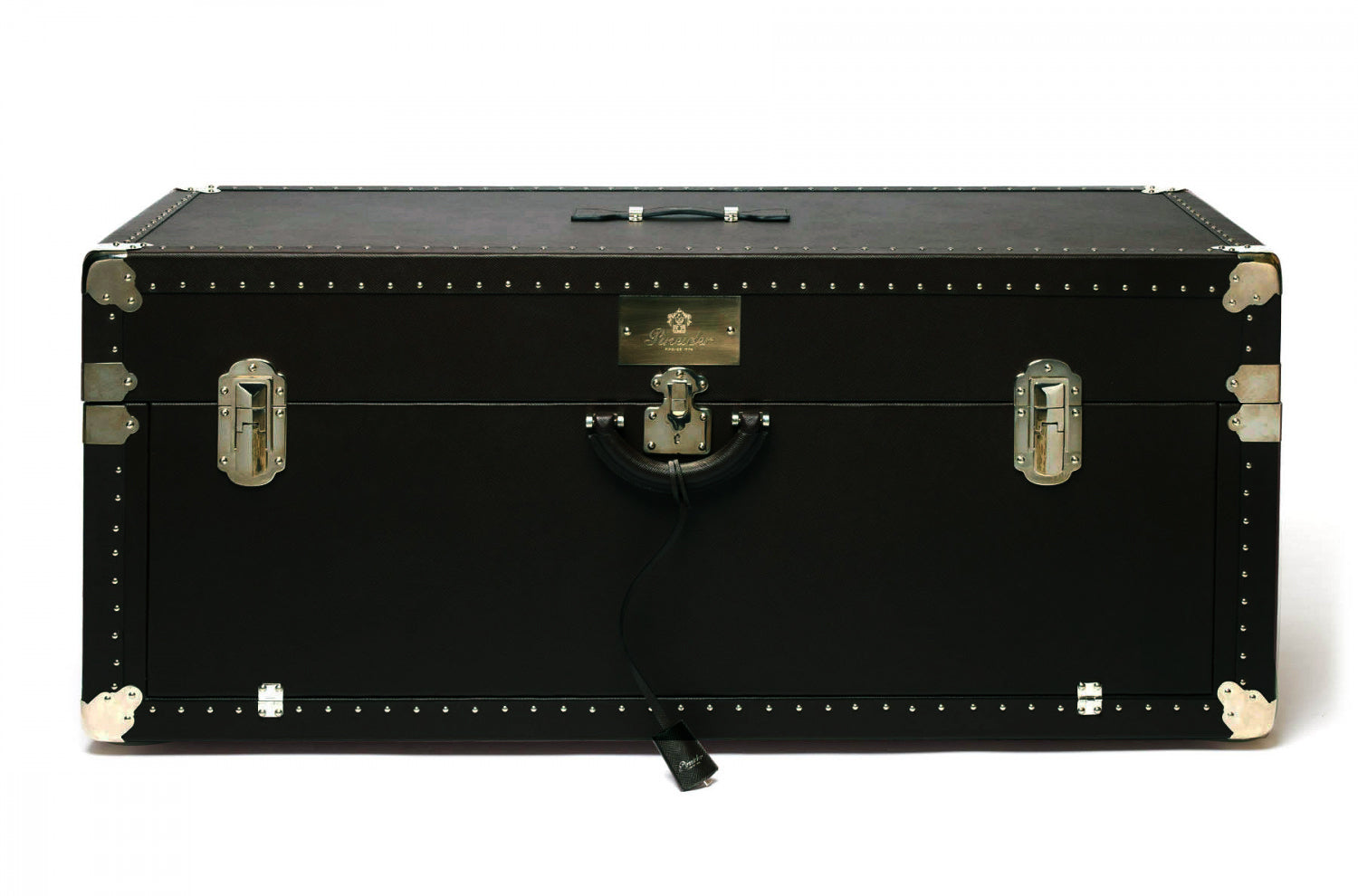 Pineider Wrapped Trunk – Mocca Calfskin – Main View