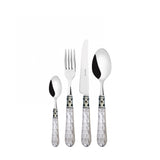 Bohemia Chromed Ring Cutlery Set – Transparent – 75 Pieces – Wengé Wood Box by Bugatti Italy - Main View