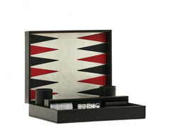 Backgammon Set — Italian Leather Case