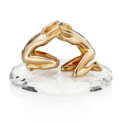 Sculpture with Gold Embrace - Large