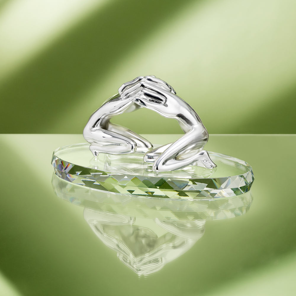 Sculpture with Silver Embrace - Large