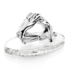 Sculpture with Silver Embrace - Large by Ottaviani - Close-up