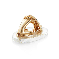 Sculpture with Gold Embrace - Medium by Ottaviani - Alternate Angle