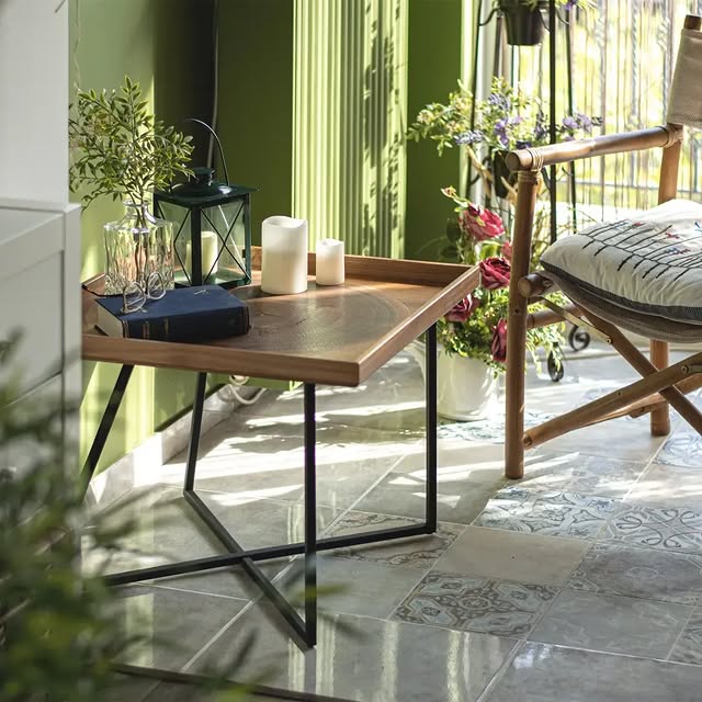 WOODEN TRAY with natural Walnut trunk by Manopoulos - View 9