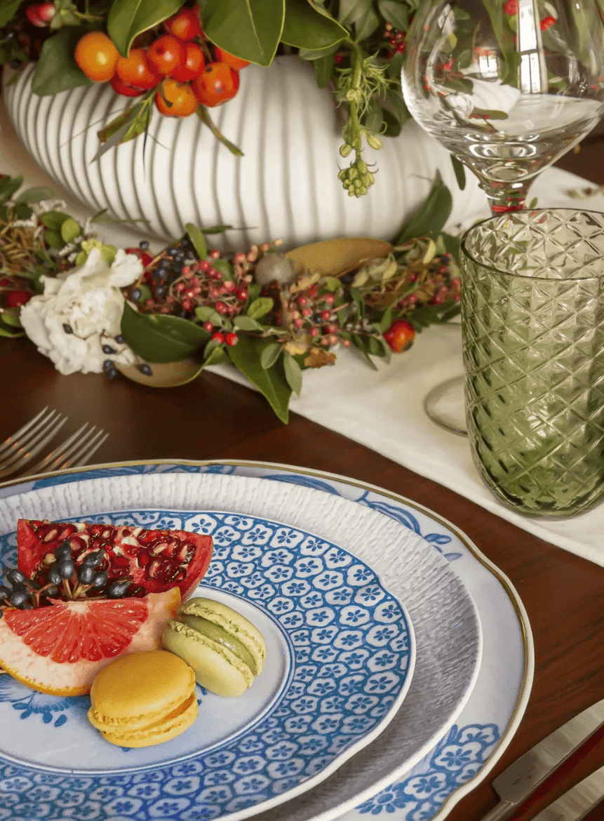 Coralina Blue - طقم عشاء 16 قطعة لأربع أشخاص