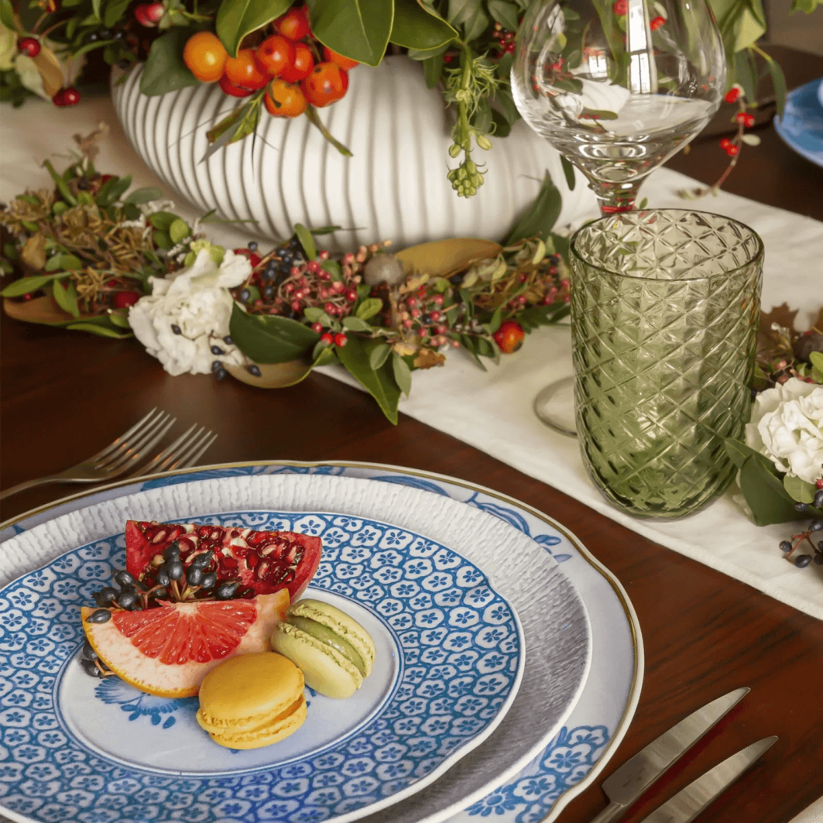 Coralina Blue - طقم عشاء (16 قطعة)