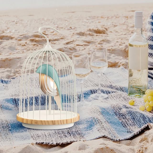 سبيكر JG01s اللاسلكية بتصميم مبتكر – ازرق وابيض