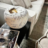 Eva luxury texture SMALL WHITE Love gold by EVA - Main View