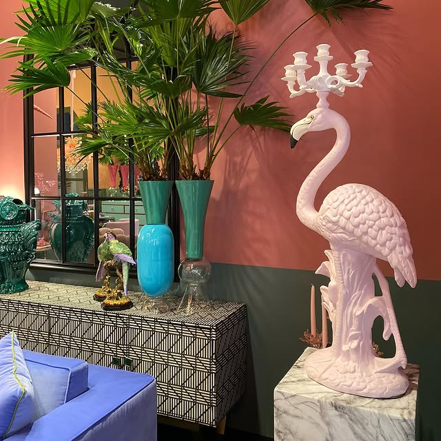 Candleholder – Luxury . Flamingo 40x26