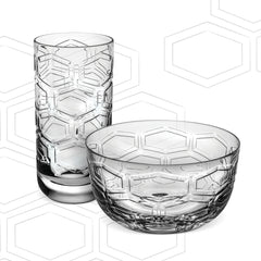 Hexagon Vase – Distinctive Handmade 30% Crystal Masterpiece by Vista Alegre - Detail View