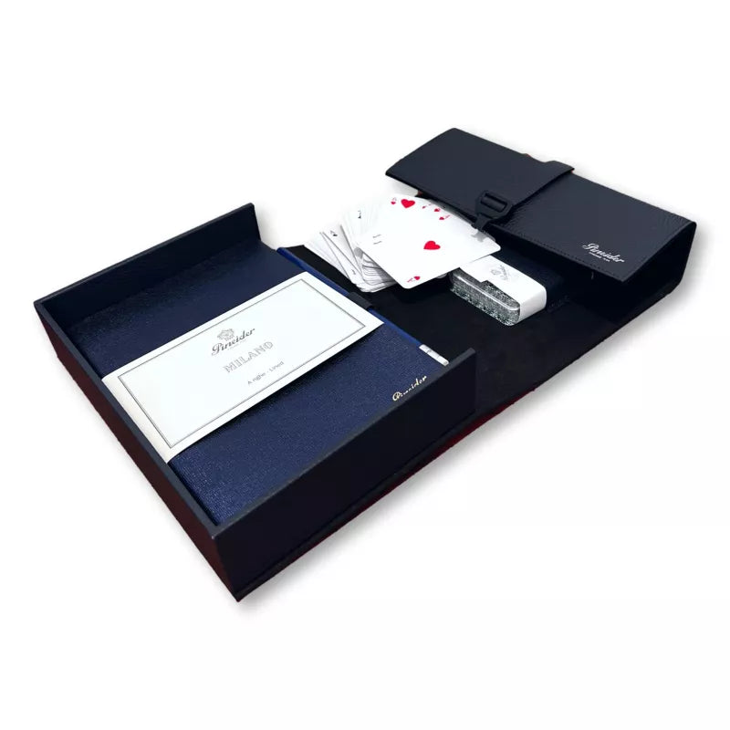 Playing Cards Leather Set — Saffiano Leather